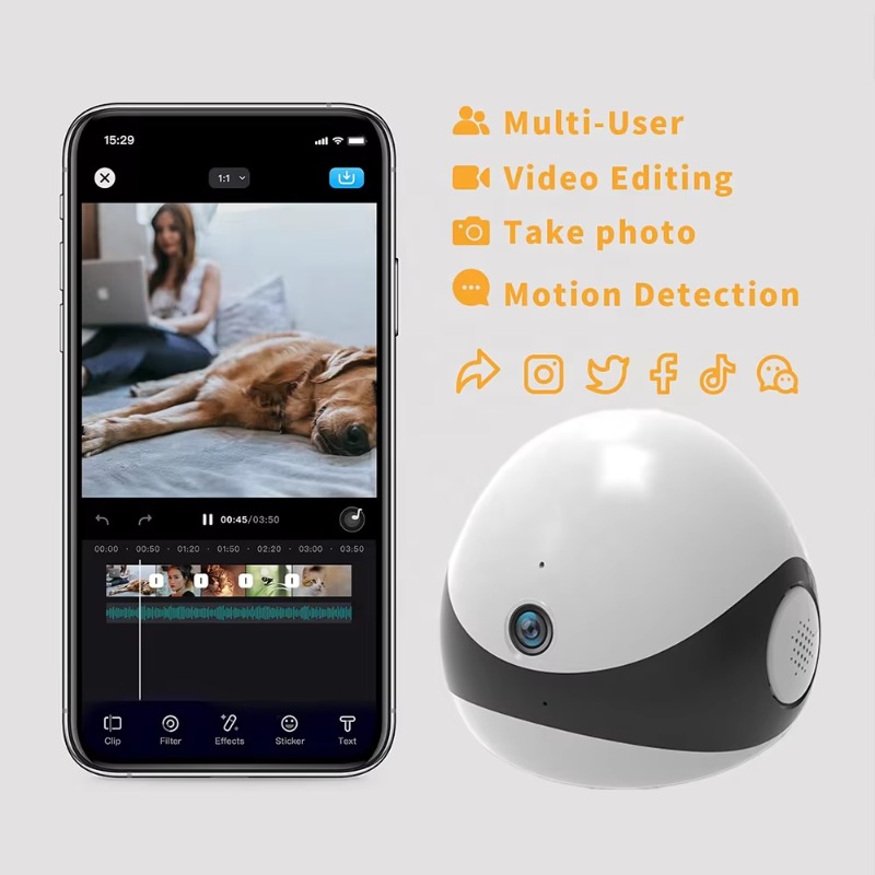 Беспроводная 2K HD мобильная к – обзор и цена Home Security Robot