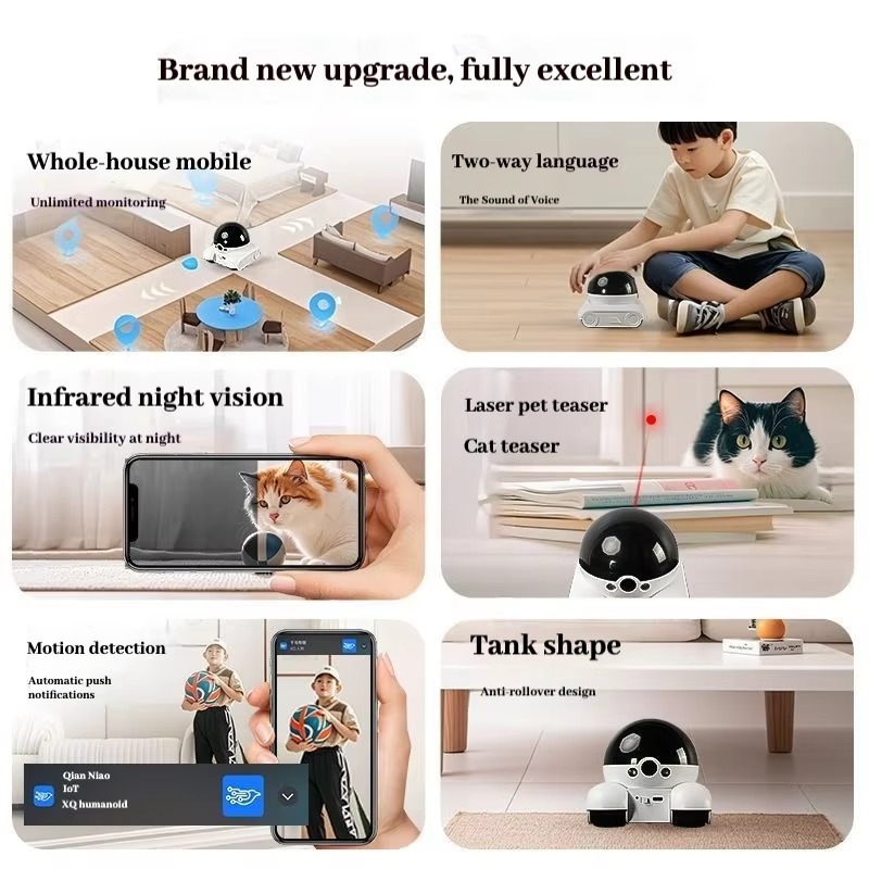 Новый умный робот-питомец с Wi – обзор и цена Home Security Robot
